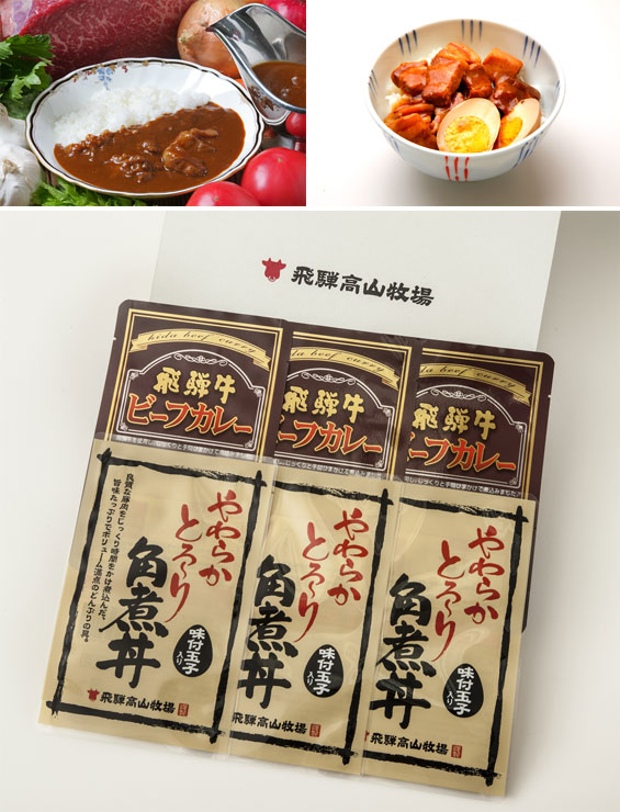 飛騨牛カレー＆豚角煮丼セット