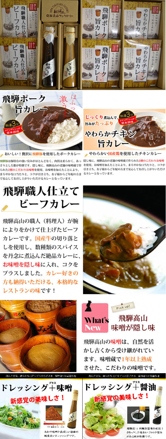 飛騨カレー＆ドレッシングセット