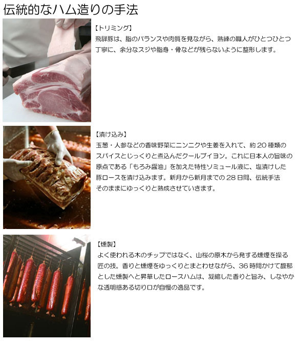 飛騨ハムの造り方